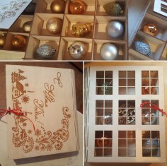 Laser Cut Book Gift Box For Christmas Toys Free Vector