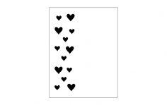 Heart Card Front dxf File