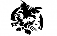 Kitty Cat dxf File