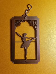 Laser Cut Dancing Lady Decoration Template Free Vector