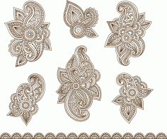 Vector Illustration Of Mehndi Ornament Free Vector