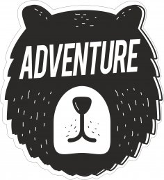 Adventure Sticker Free Vector