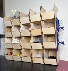 Stackable Corner Shelf Unit 3D Files 