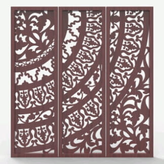 Laser Cut Perforated Screen Panels DXF File
