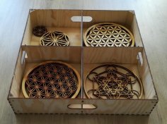 Boxes Stackable Storage, File Laser,3mm,4mm,5mm,6mm,box Laser ,file for Cnc  Laser Cut , Vector File Plans ,home Decor,cnc Pattern, Laser Cut -   Denmark