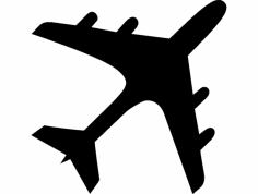 Aeroplane silhouette dxf File