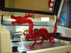 3D Puzzle Dragon DXF File