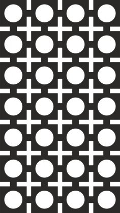 Seamless Square Circle Pattern Vector Free Vector