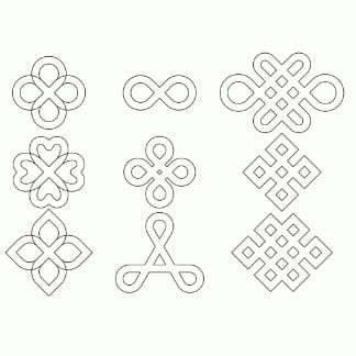 Loop Ribbons DXF File