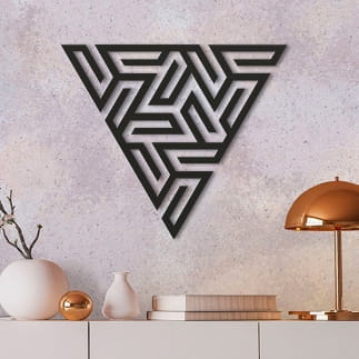 Laser Cut Abstract Triangle Wall Decor SVG File