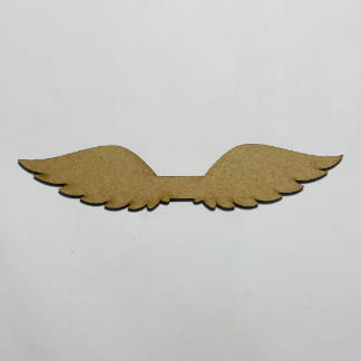 Laser Cut Angel Wings Wood Shape For Craft Free Vector