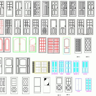 Door Designs DXF File