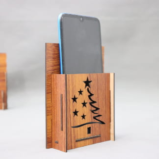 Free 3D file Wooden smartphone stand (CNC version) 🪵・3D print