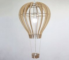 Laser Cut Balloon Design Ceiling Lamp Template Free Vector