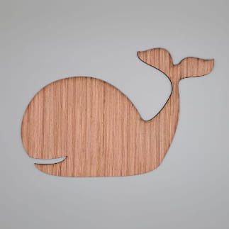 Laser Cut Sea Animal Whale Cutout Unfinished Wooden Blank Free Vector