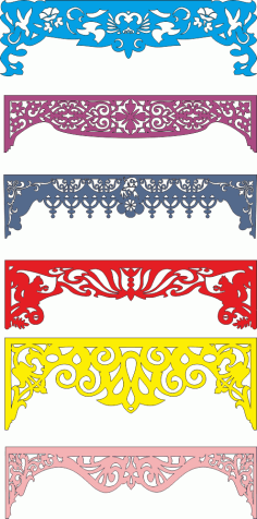 Laser Cut Arch Designs and Patterns Free Vector