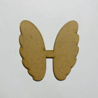 Laser Cut Angel Wings Shape Unfinished Wood Craft Cutout Free Vector