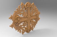 Decorative 3D Stl Model for CNC Wood Carving Stl File