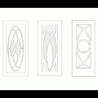 Elegant Door Designs DXF File