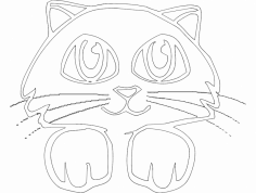 Gato 3(Cat) dxf File