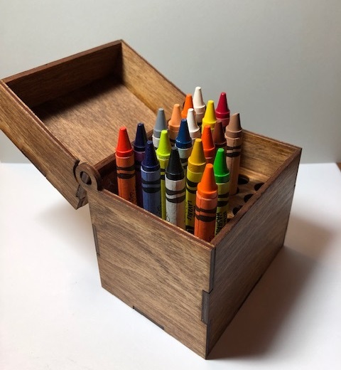 Crayon & Marker Organizer Set / Digital Laser Cut SVG File / Glowforge /  Home Decor / Vector 