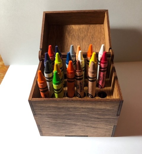 Crayon & Marker Organizer Set / Digital Laser Cut SVG File / Glowforge /  Home Decor / Vector 