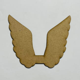 Laser Cut Angel Wings Wood Cutout Shape Free Vector