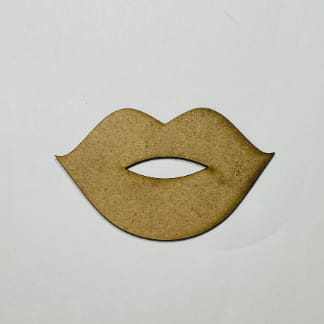 Laser Cut Wood Lips Cutout Lips Shape Free Vector