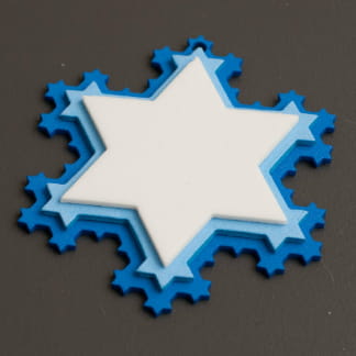 Laser Cut Koch Snowflake Free Vector