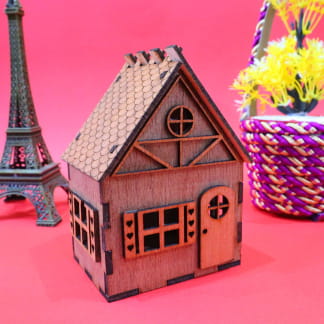 Wooden Houses  Wooden house decoration, Small wooden house, Scrap wood  crafts