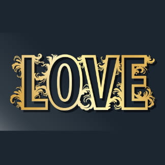 Love Sign For Laser Cutting Free Vector