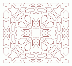 Arabic art design pattern DXF File